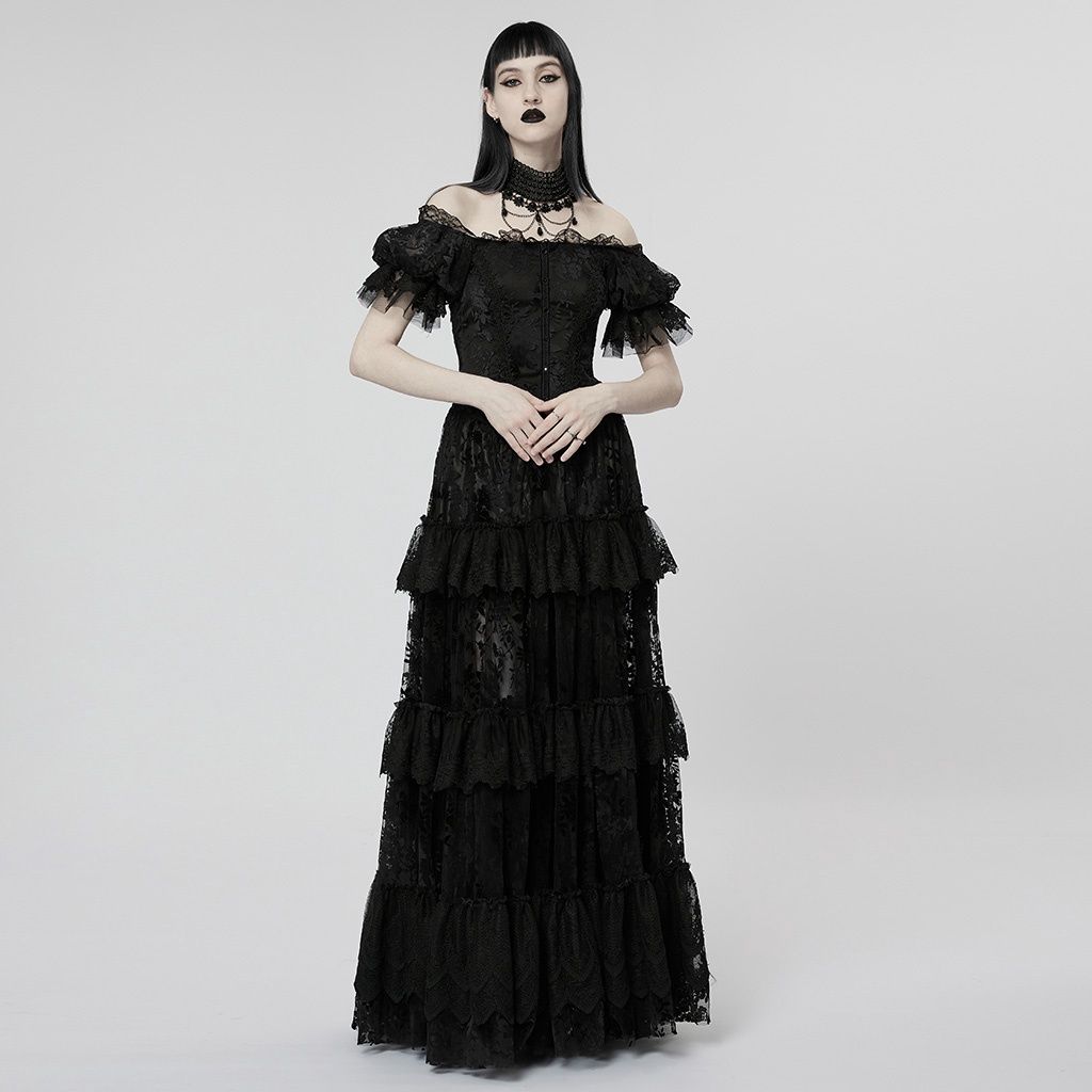 Dress WQ-613 [BLACK] [PLUS]
