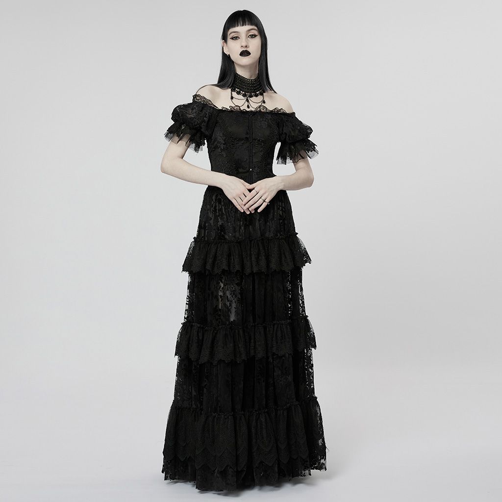 Dress WQ-613 [BLACK] [PLUS]