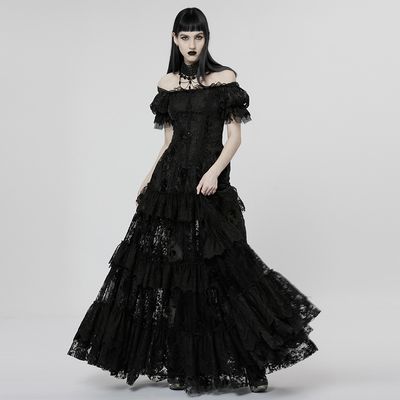 Dress WQ-613 [BLACK] [PLUS]