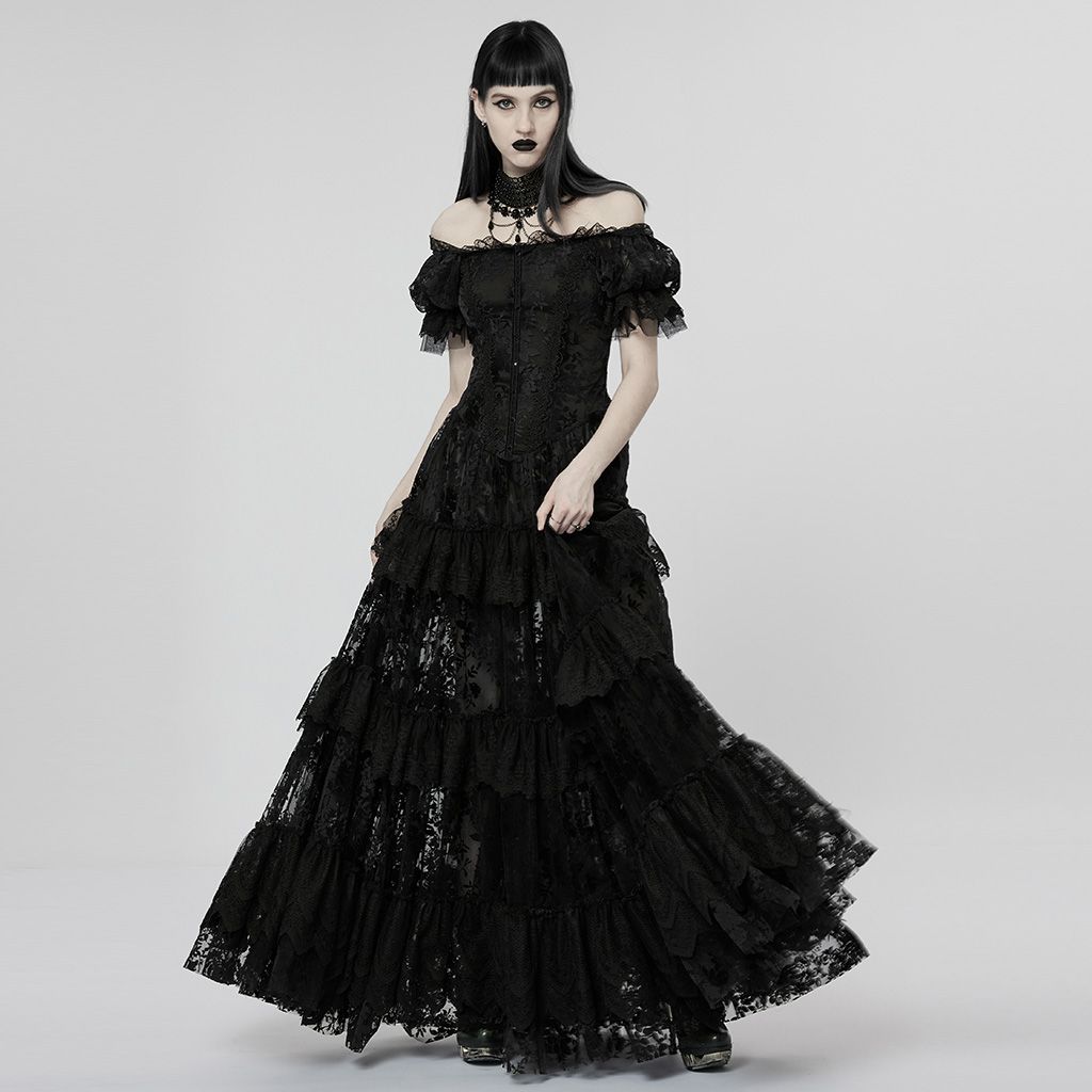 Dress WQ-613 [BLACK] [PLUS]