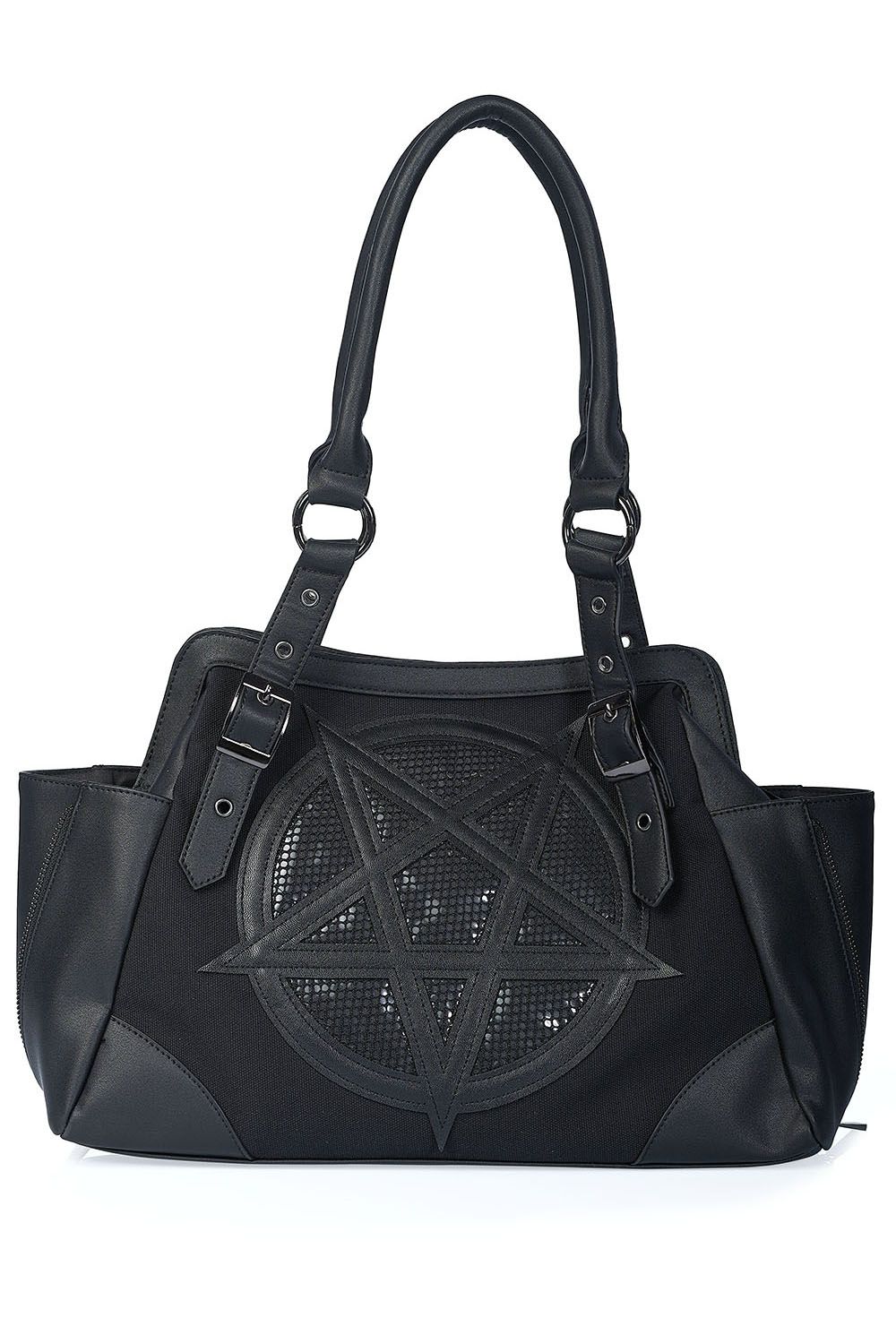 Satan's Hell Black Pentagram Purse - [BG34343]