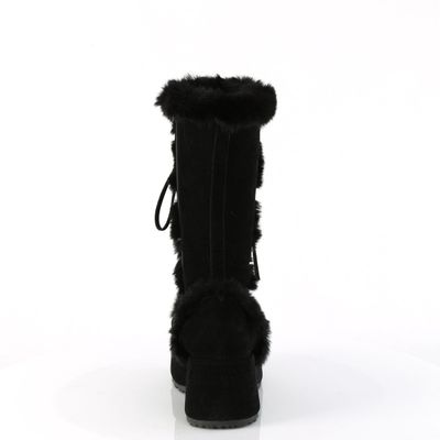 Mid-calf Fluffy Boots CUB-311/BVS [BLACK]