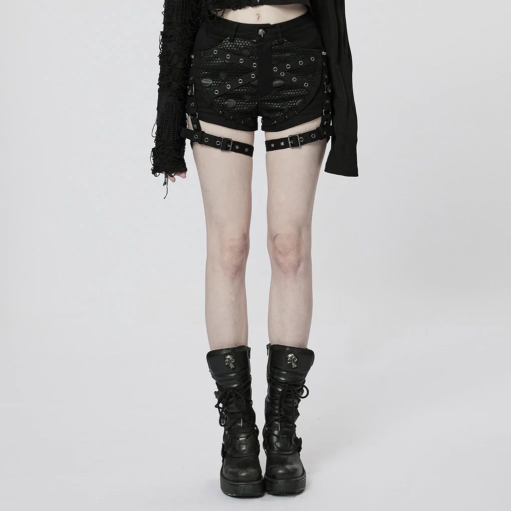 Industrial Gothic Shorts WK-545 [PLUS]