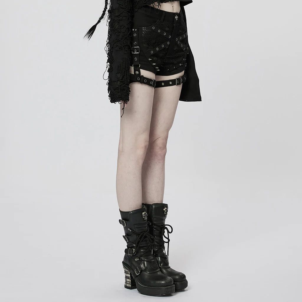 Industrial Gothic Shorts WK-545 [PLUS]