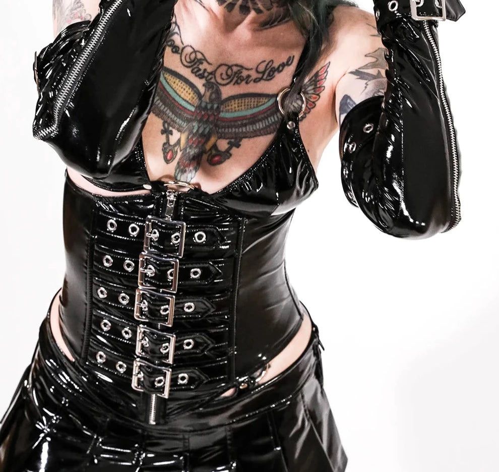 Fetish Corset [BLACK][LS-69-10][PLUS]