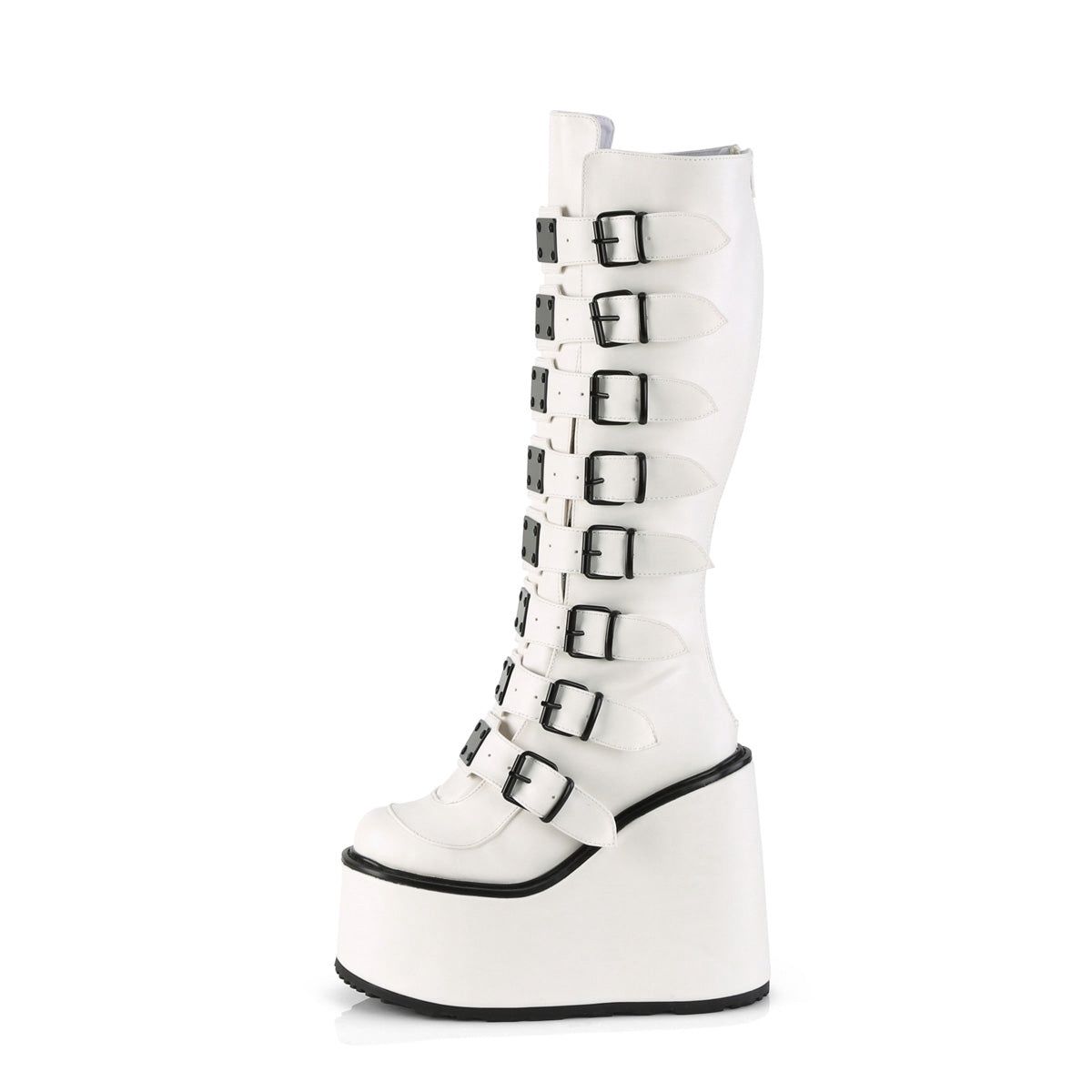 Knee-high Wedge Platform Boots SWI-815/WVL [WHITE]