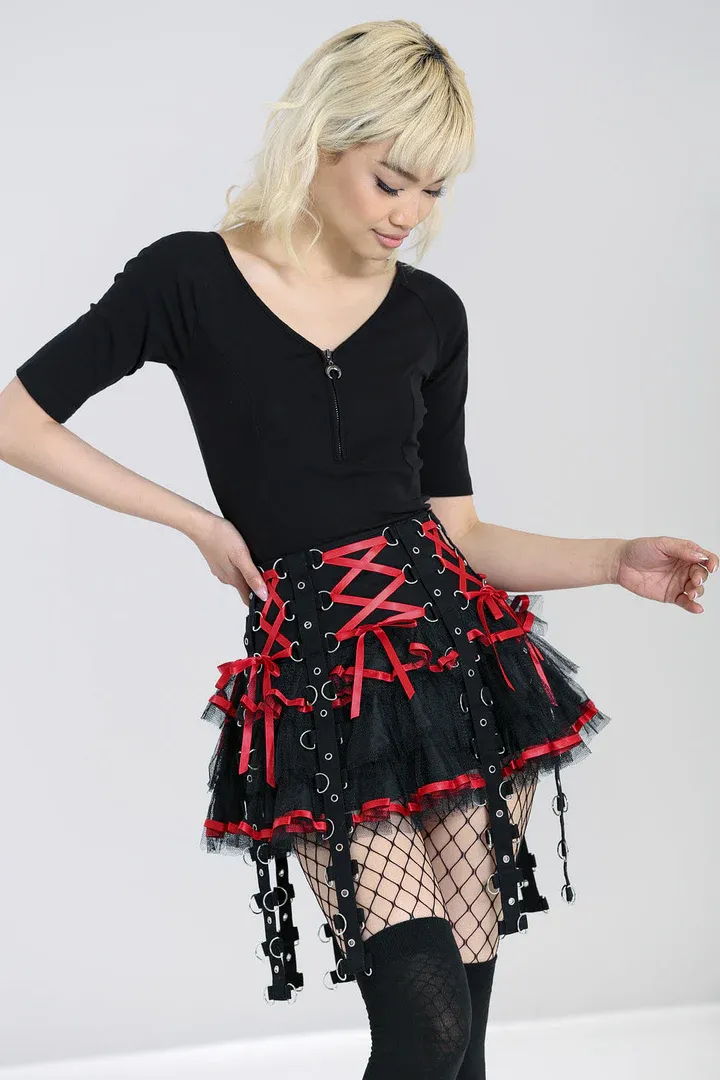 Chai Skirt [RED] [PLUS]