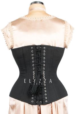 Edwardian Faux Leather Corset [EL-116][PLUS]