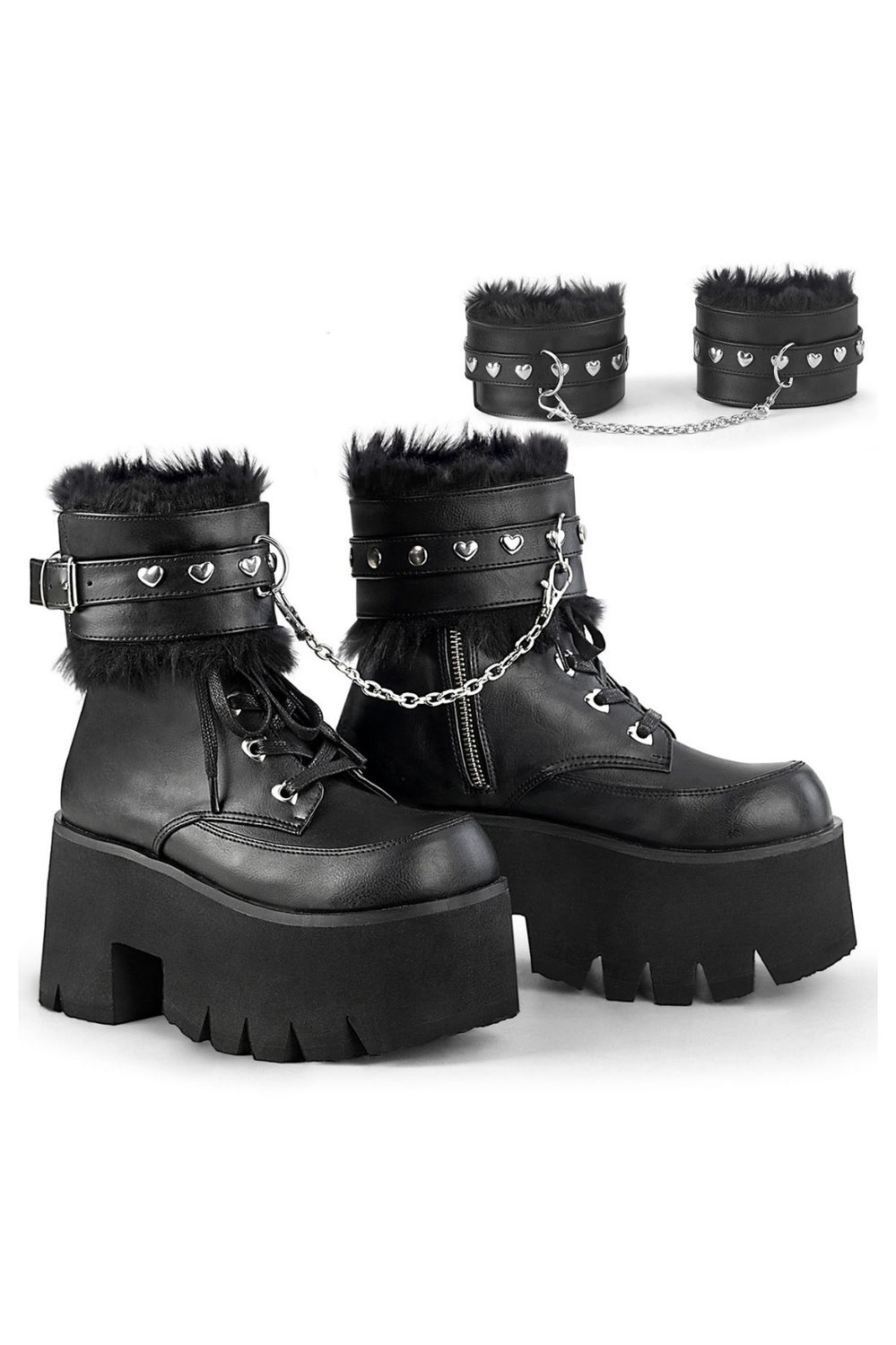 Cuffed Platform Boots ASH-57/BVL