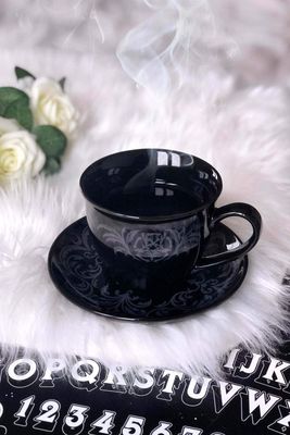 Morticia Mug &amp; Saucer