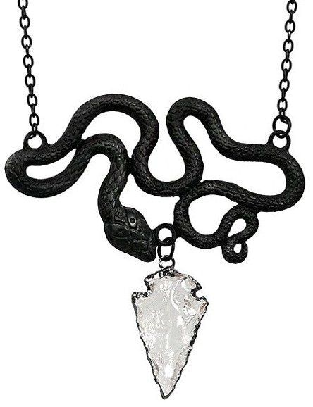Entwine Snake Necklace [BLACK]