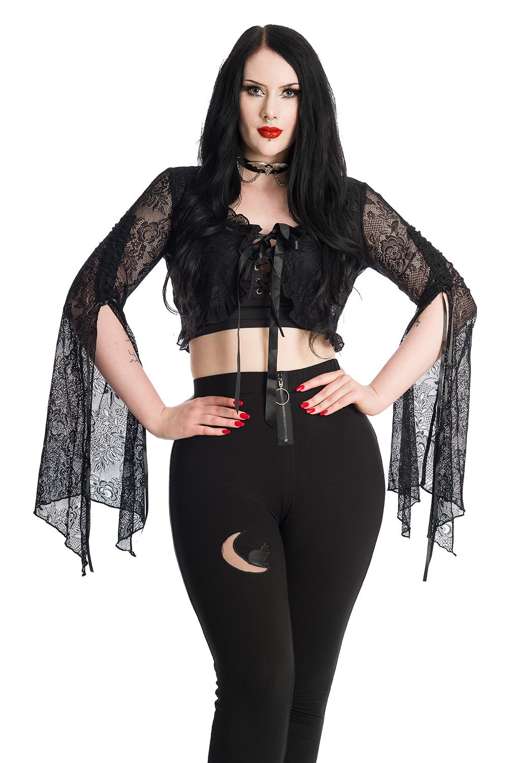 Lace Morticia Shirt [BO55003]