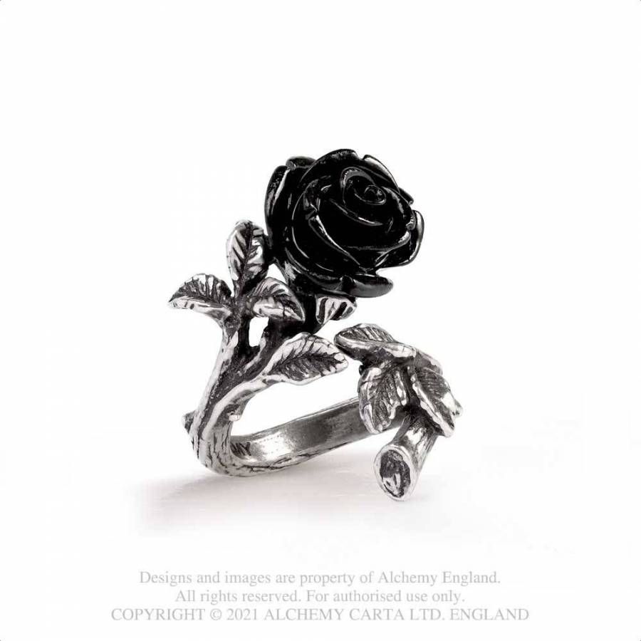 Wild Black Rose Ring [R241]