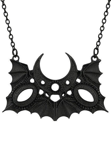 Moon Bat Necklace