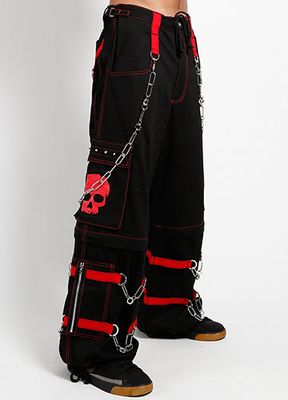Skull &amp; Chains Pants [RED] [AF7049M]