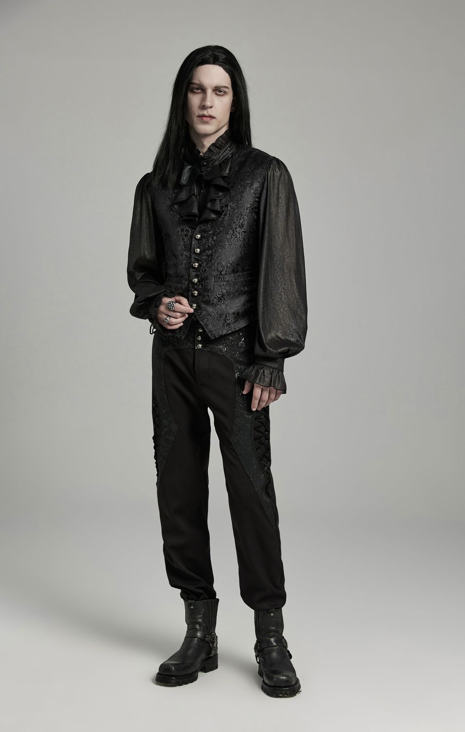 Waistcoat WY-1623 ­[BLACK] [PLUS]