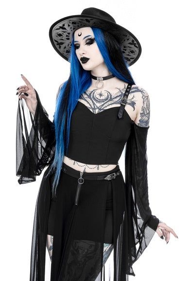 Midnight Veil Crop Top