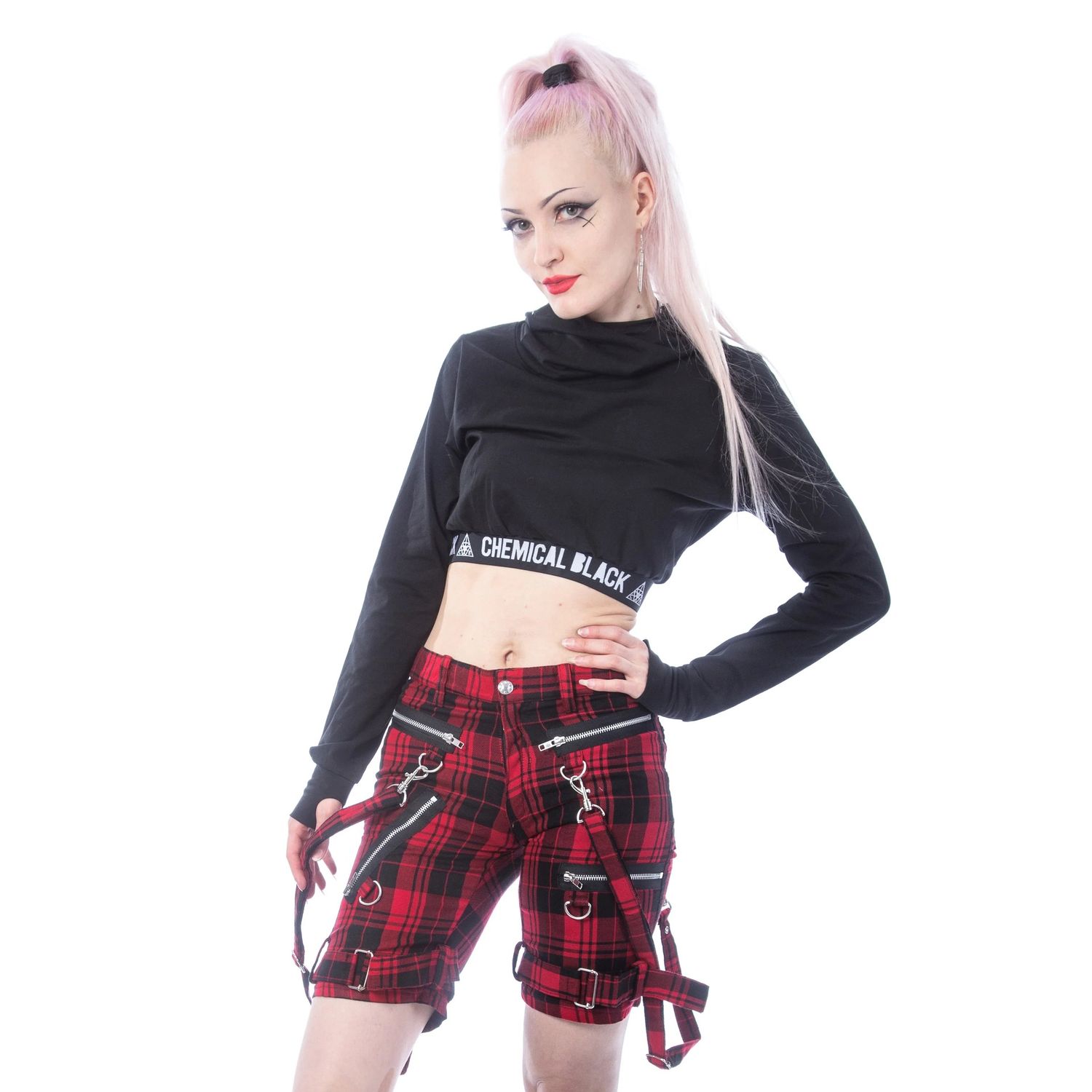Shorts Renita [ROUGE TARTAN]