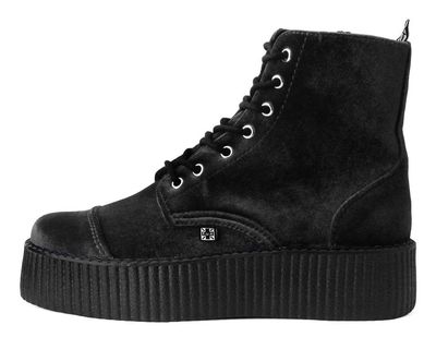 Velvet 7-Eye Creeper Boots [BLACK]