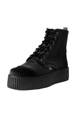 Velvet 7-Eye Creeper Boots [BLACK]