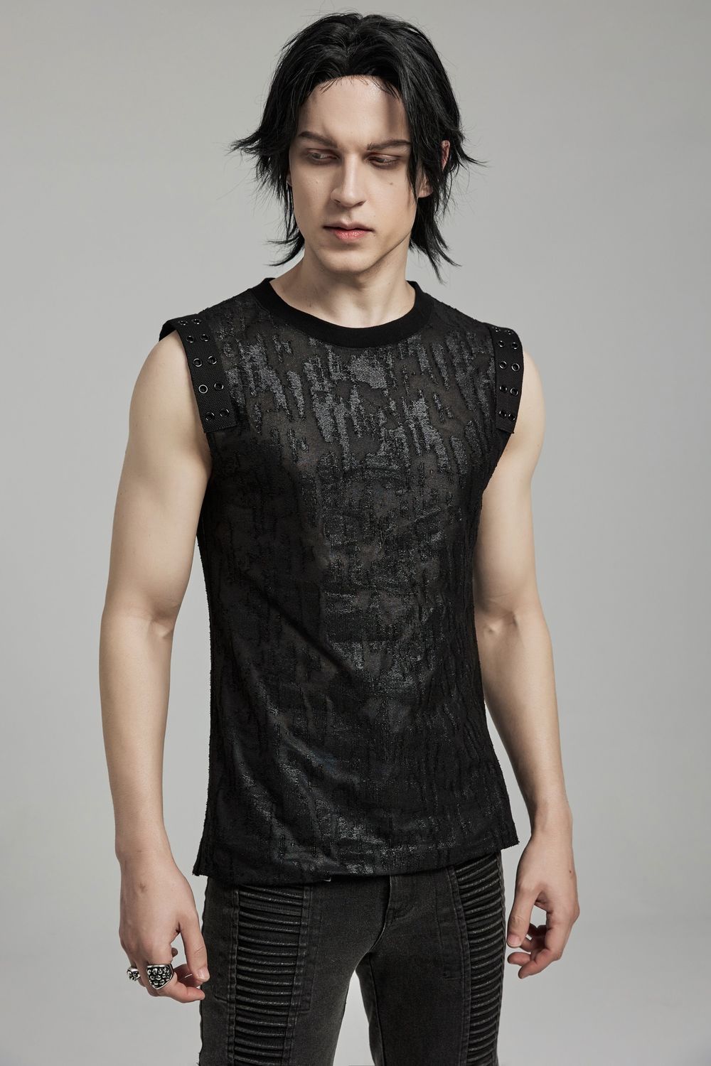 Sleevesless Top WT-887 [BLACK]