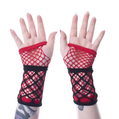 Ruby Emo Gloves [BLACK/RED]