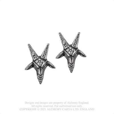 Baphomet Earrings [E449]