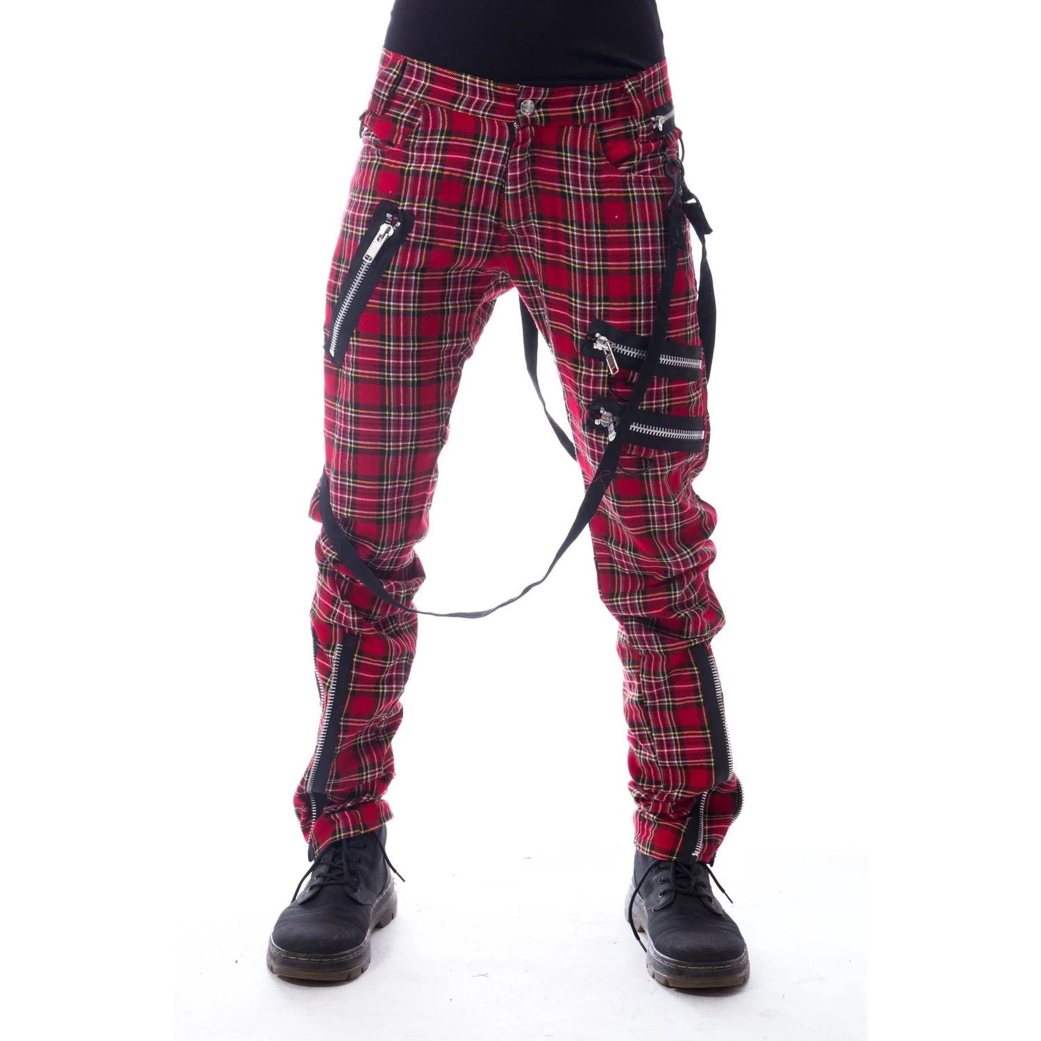 Vincent Pants [RED TARTAN]
