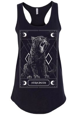 Strength Kitty Tarot Tank Top