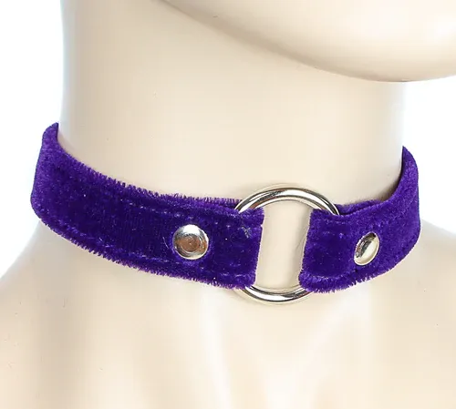 Choker Velour CK169 [PURPLE]