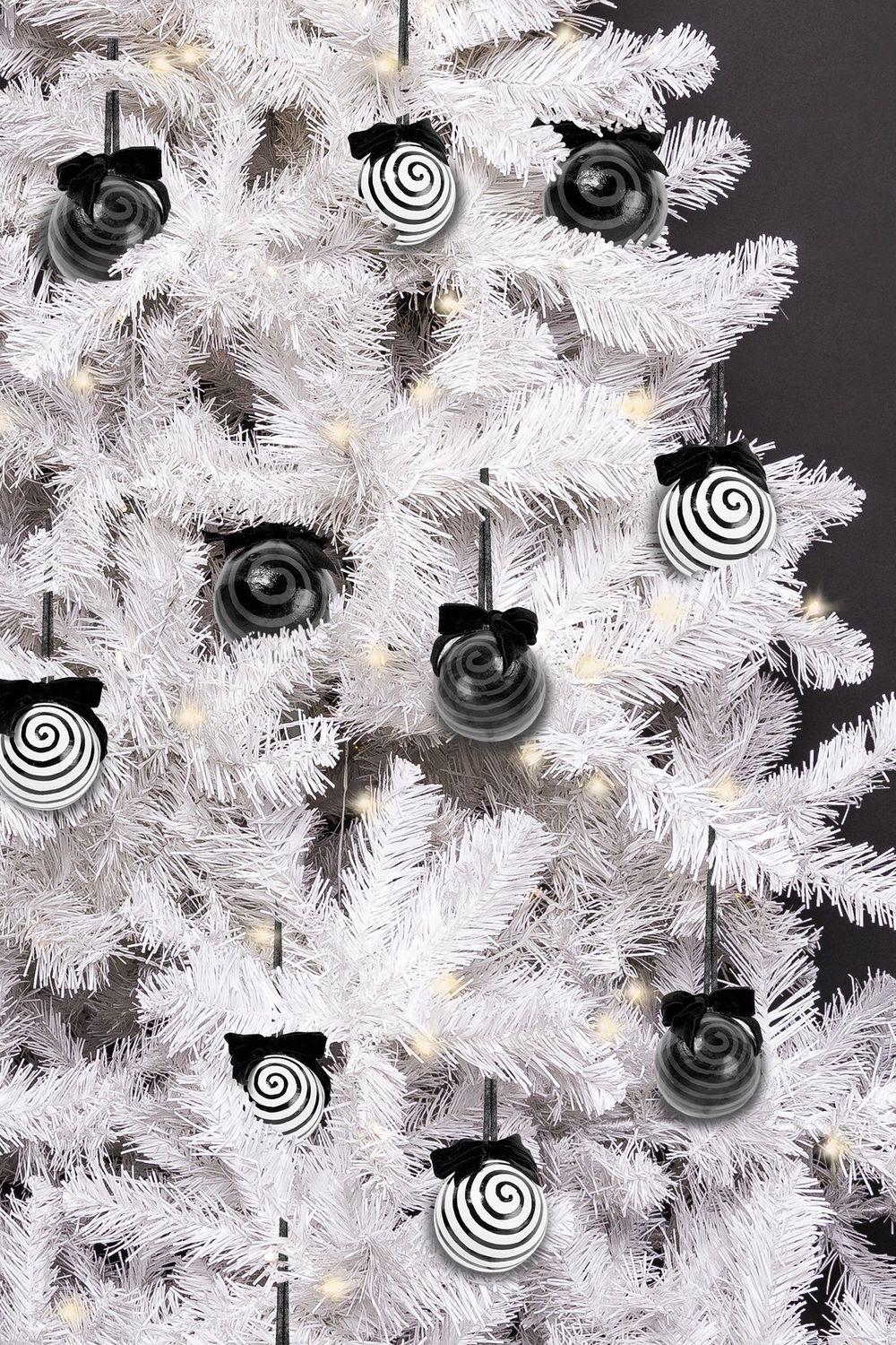 Downward Spiral Christmas Ornaments