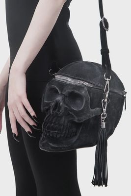 Grave Digger Skull Purse [BLACK VELVET]