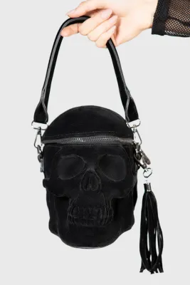 Grave Digger Skull Purse [BLACK VELVET]