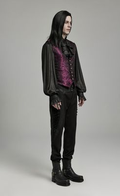 Waistcoat WY-1623 ­[BLK-RED]
