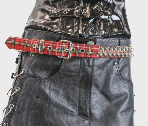 Belt BT117PLAID [RED]
