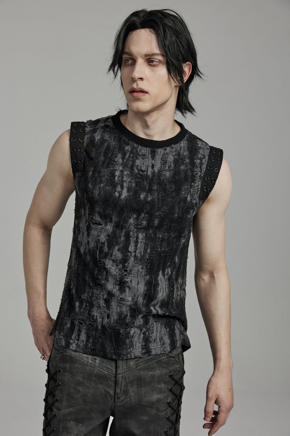 Sleevless Top WT-887 [GREY]