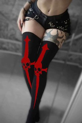 Dagger Socks [RED][LC-159RED]