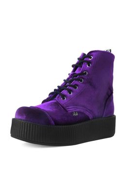 Velvet 7-Eye Creeper Boots [PURPLE]