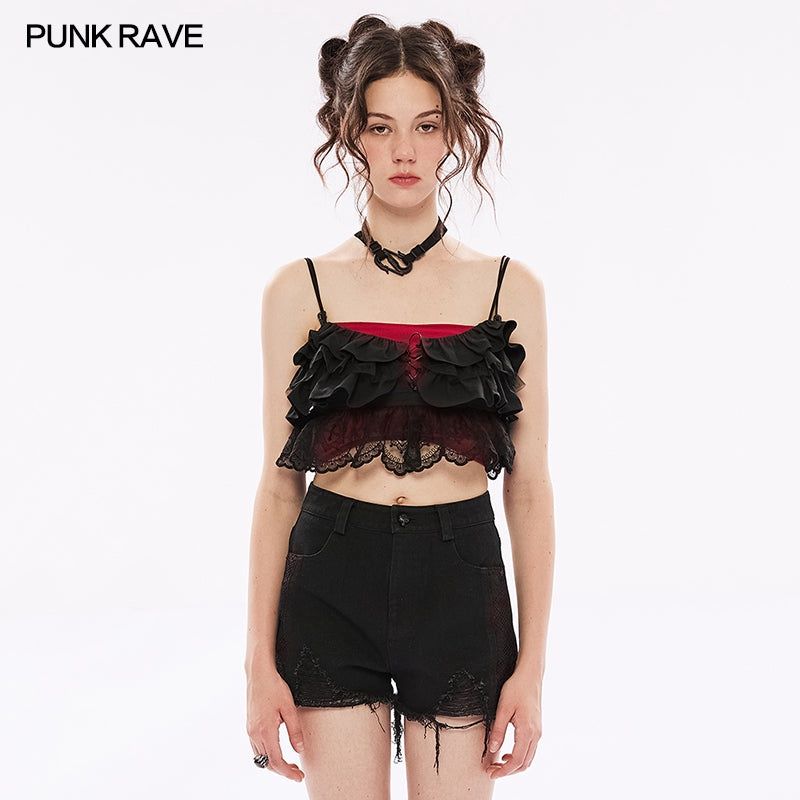 Ruffled Cropped Camisole OPT-775