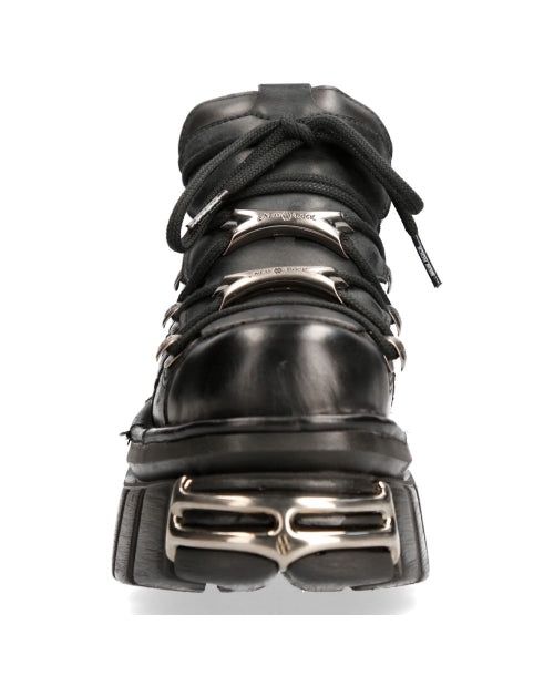 Metallic Platform Leather Shoes - M-120N-S27