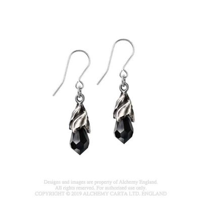 Empyrean Tear Earrings [BLACK] [E437B]