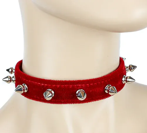 Choker Velvet CK134 [RED]