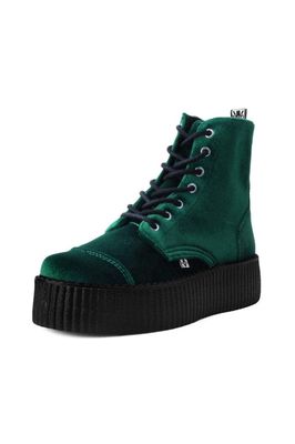 Velvet 7-Eye Creeper Boots [GREEN]