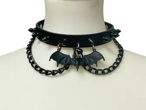 Choker [FCK282BATBLK][BLKSPIKES]