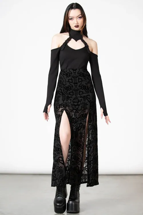 Maxi Charged Split Skirt
