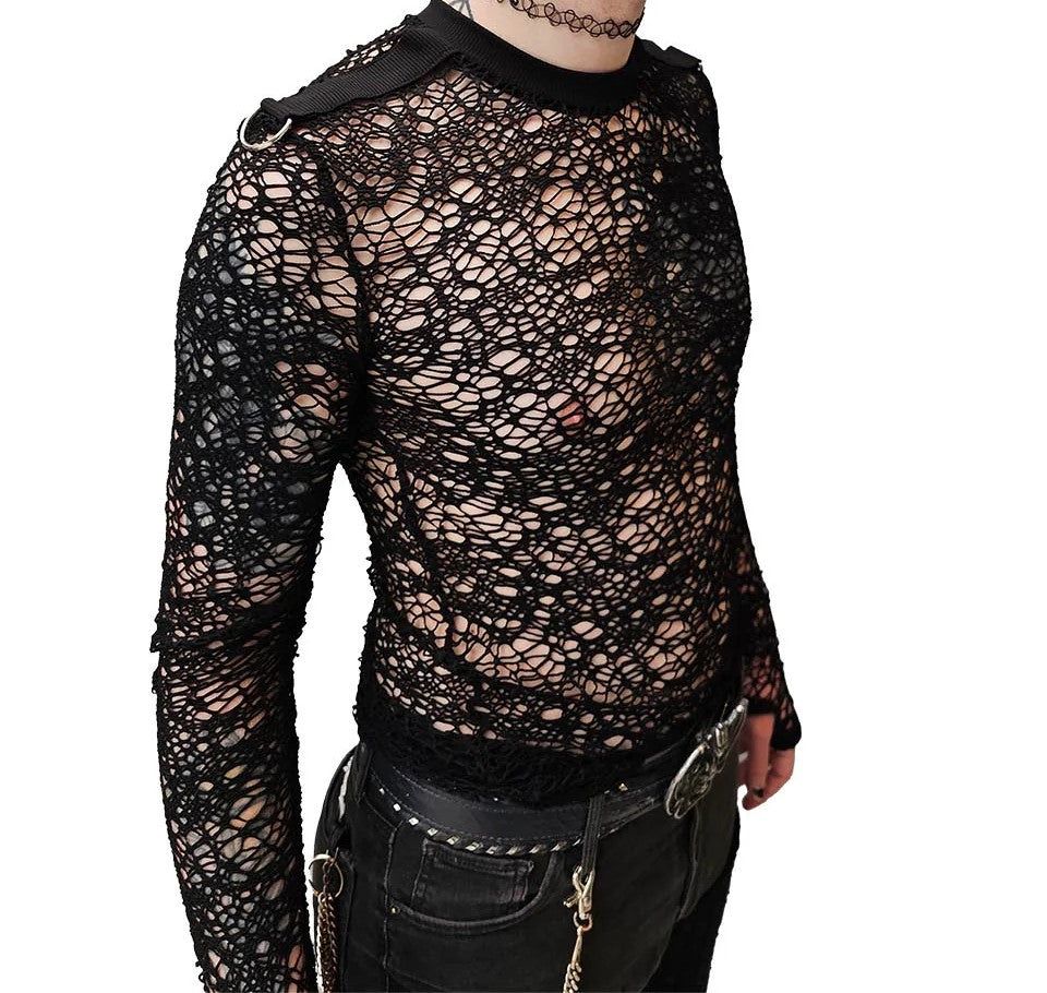The Wicker Man Web Mesh Long Sleeve Shirt [LS-204G]