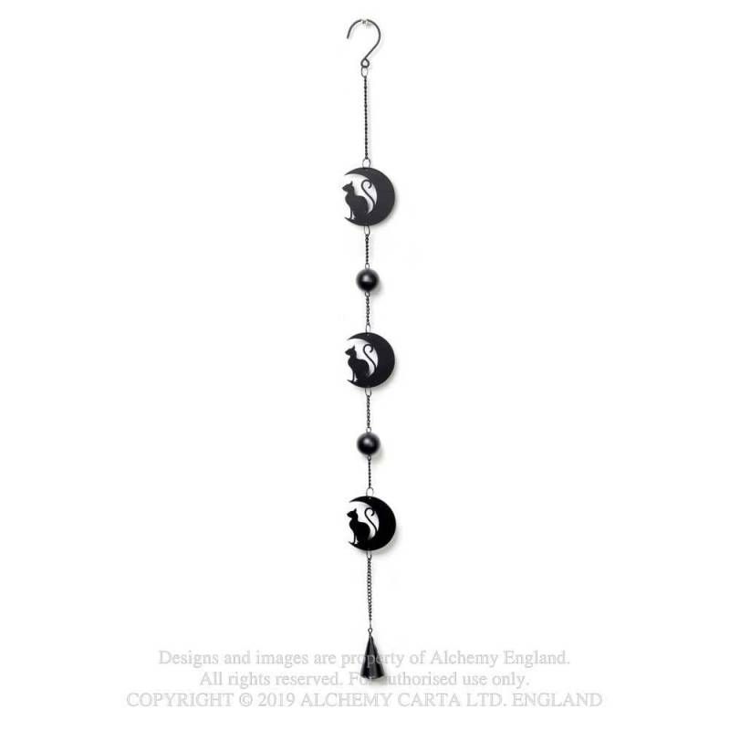 Black Cat And Moon Hanging Decoration [HD9]