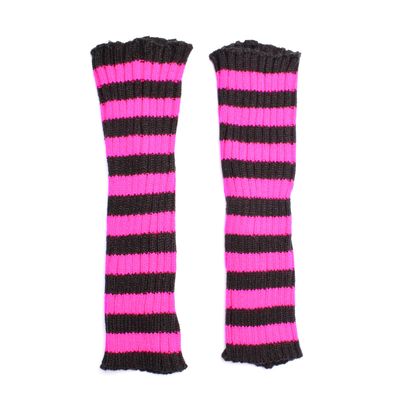Arm Warmers Tilly [BLACK/PINK]