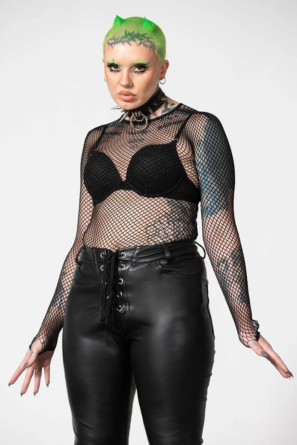 Hellrazor Fishnet Top  [BLACK]