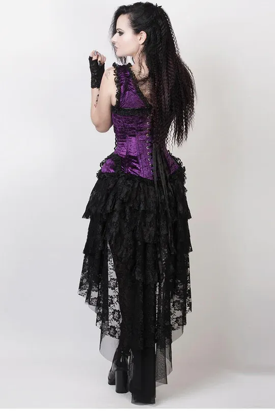 Feofil Burlesque Skirt (VG-19341) (BLACK)